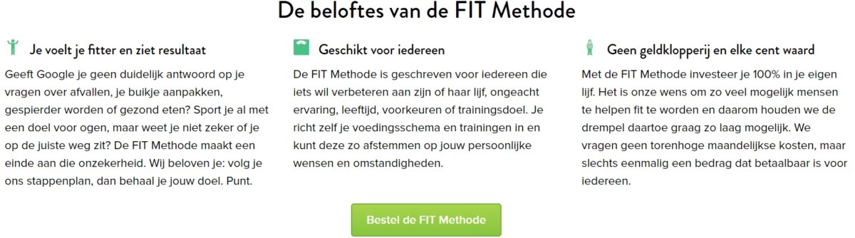 fit methode ervaring