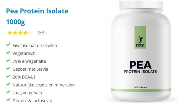 pea protein isolate ervaring