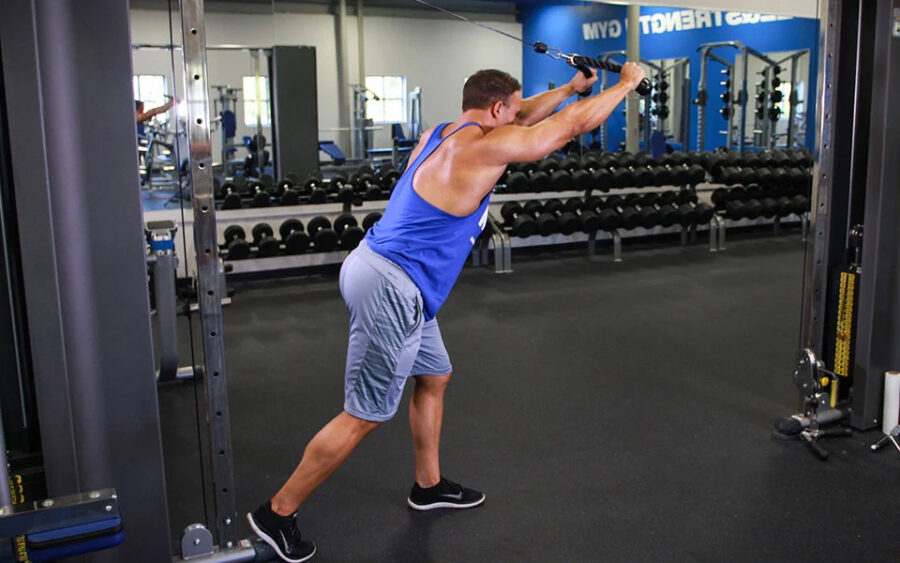 overhead cable triceps extension