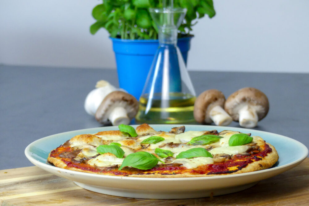bloemkoolbodem pizza funghi recept